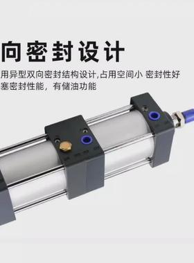 亚德客标准双出气缸SCD32/40/50/63/80/100X25X50*75x90X100X125S