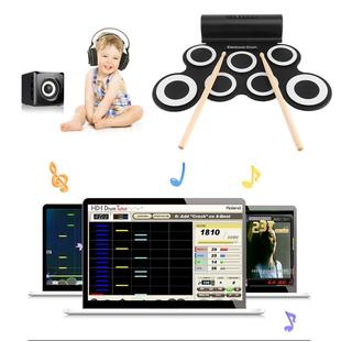 手卷架子鼓自带外音硅胶便携式 练习爵士鼓 usb连电脑DTX便携式