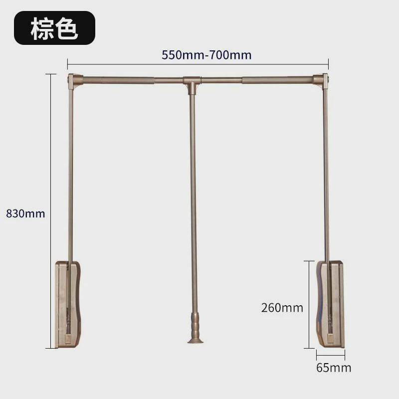 升降伸缩衣柜衣杆下拉式挂衣杆衣橱挂衣架拉杆高柜五金配件,基础建材,锁具配件,淘宝优惠券,粉丝福利购,淘宝优惠卷