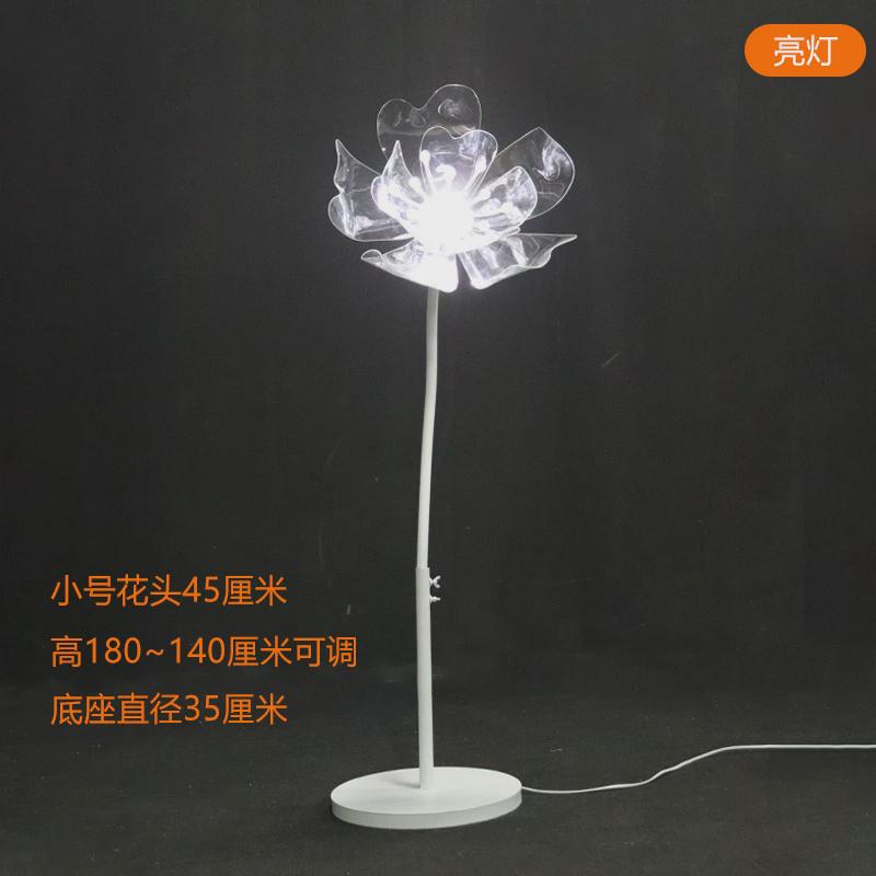 新款婚庆道具亚克力水晶花商场美陈橱窗装饰婚礼布置路引发光摆件