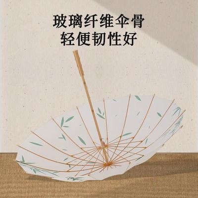 新款16骨直杆伞中式新长柄雨伞简约时尚小清新竹节手柄工艺伞