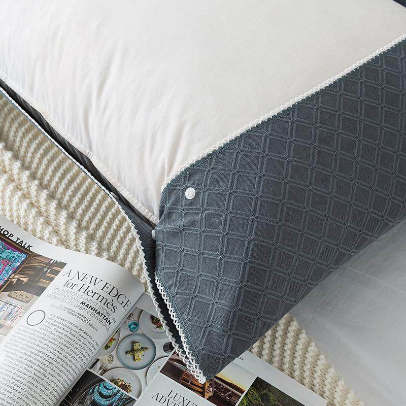 防滑枕巾2025新款纯棉一对装高档全棉纱布可固定成人防头油枕头巾