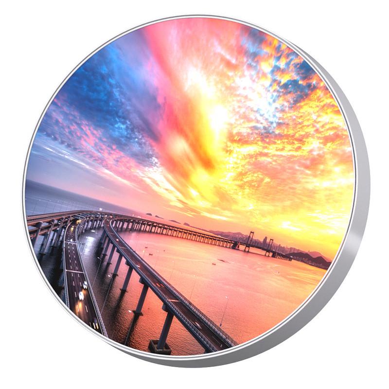 厂家多边形无边框卡布灯箱铝合金软膜灯箱挂墙式手机店广告牌圆形