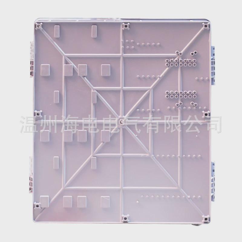 国计量非金属塑料半透明电表箱pc+abs阻燃防水单相6表网电表箱