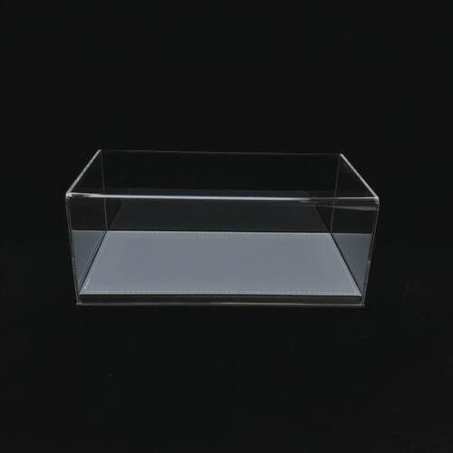 1:18汽车模型展示盒皮革底座一体成型收纳盒防尘罩亚克力盒1/18盒
