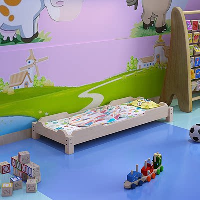 幼儿园床午睡床儿童床叠叠床托管班午睡床托管班小学生床实木