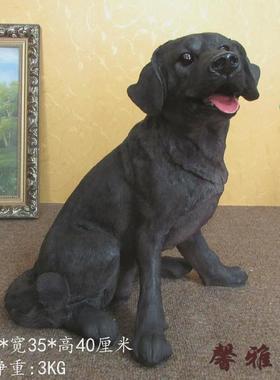 仿真大狼狗摆件斑点狗树脂德牧八哥犬狗桌面入户客厅假狗庭院装饰