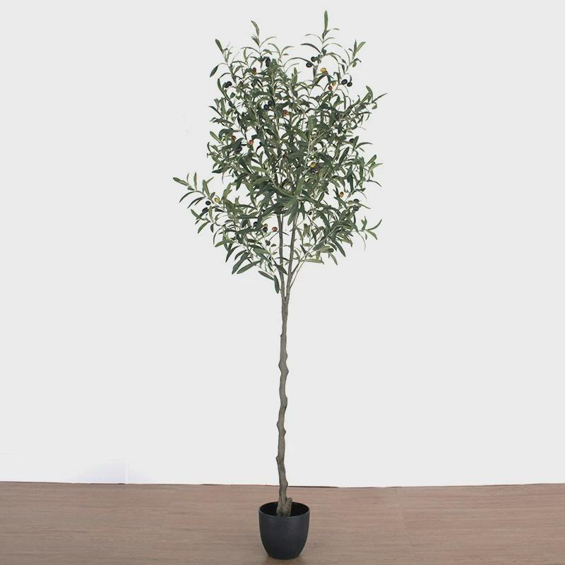 盆景仿真橄榄树门店家居人造橄榄树绿植盆栽假橄榄树绿植盆景摆件