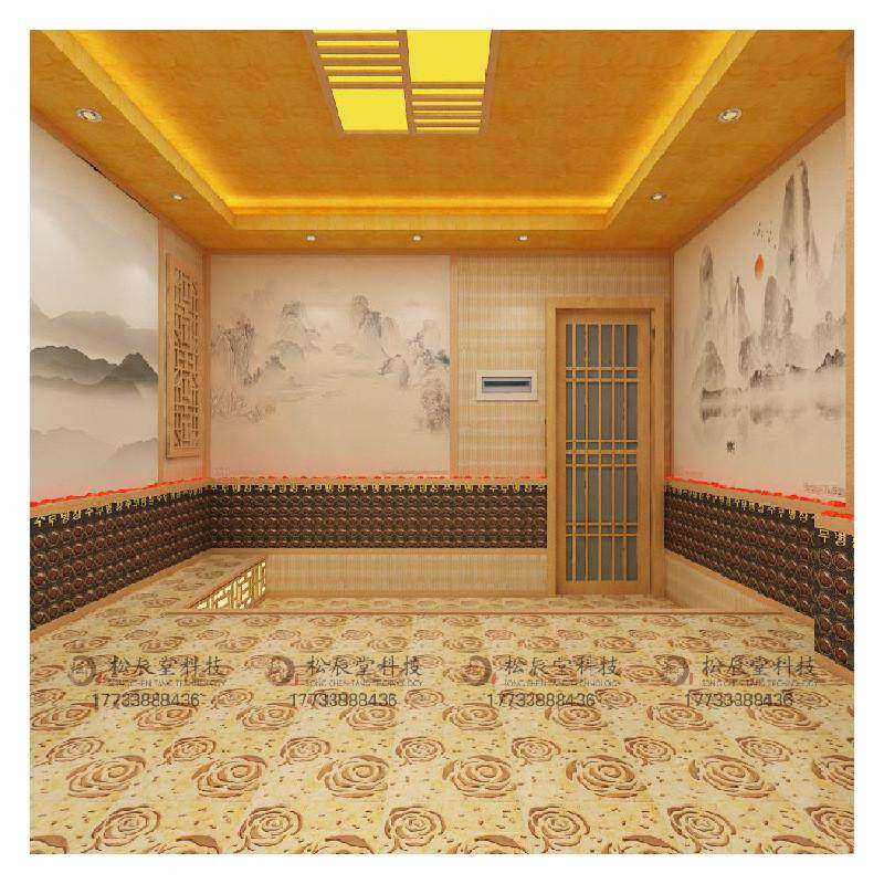 松辰托韩式电气石堂玛琳汗蒸房安装承建装修家商两用厂家包工包料