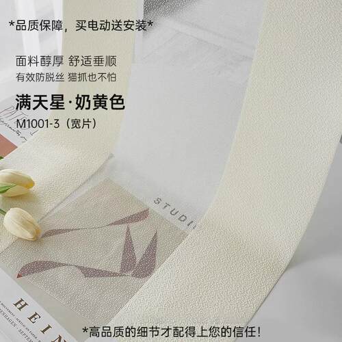 电动梦幻帘垂直帘竖百叶帘哈拉斯窗帘纱帘隔断阳台客厅办公室遮阳