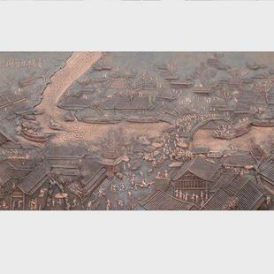 定制玻璃钢锻铜铸铜浮雕背景墙不锈钢紫铜装饰壁画地雕仿铜雕塑