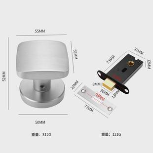 隐形门锁单面锁隐藏静音门锁分体锁家用通用型木门锁方形隐形锁体