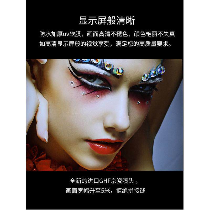 卡布灯箱uv软膜天花广告透光拉高清亮挂墙式h铝型材招牌餐饮工位