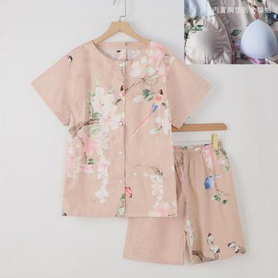按摩服风艾灸服纯棉女前后开扣长裤理疗刮痧针灸美容spa国潮新款