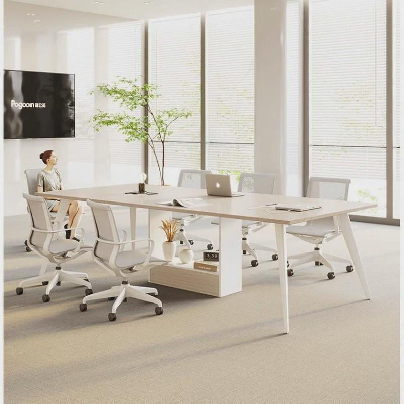 办公室办公桌简约现代办公家具会议长桌简约现代长方形桌会议桌子