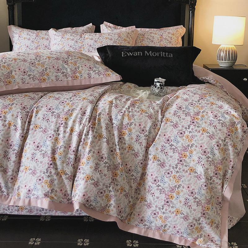 秋冬新款60支全棉加厚磨毛床笠100棉被套纯棉床单床上用品四件套