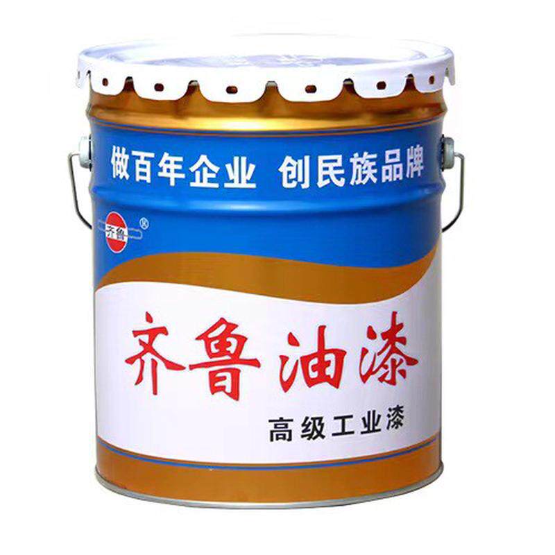 齐鲁油漆大红白色蓝色醇酸调合漆防锈防腐钢结构防水设备翻新漆
