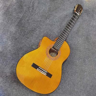 弗拉门戈缺guiter面单热卖古典吉他39寸古典全单角