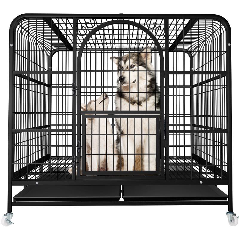 狗笼子小中大型犬方管狗屋加粗加密宠物狗狗笼子狗笼泰迪金毛用品