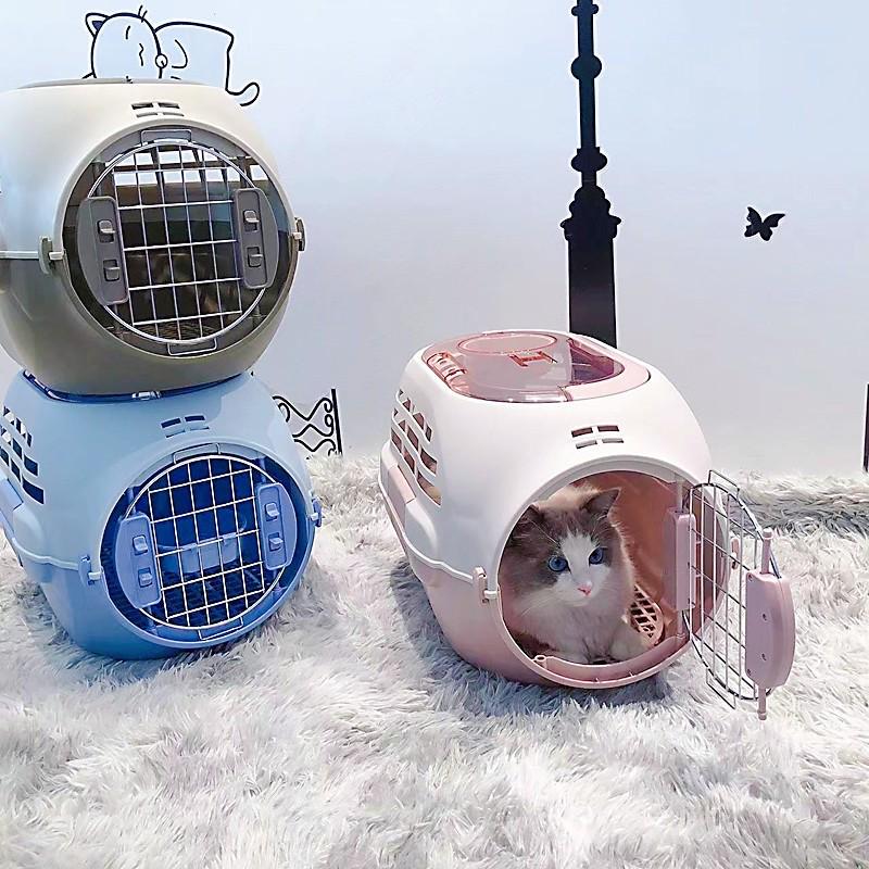 宠物用品猫狗航空箱天窗款外出航空笼可拆卸车载箱猫狗笼大空间
