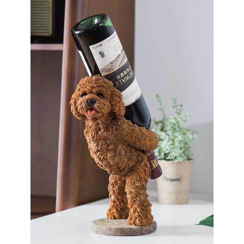 欧式酒架家用放葡萄酒架家居装饰品客厅吧台摆件可爱狗红酒架,家居饰品,装饰摆件,淘宝优惠券,粉丝福利购,淘宝优惠卷