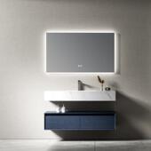 博威雅多层一体智能镜柜组合烤漆橡木岩板实木浴室柜盆洗漱台定制