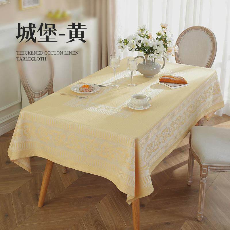新款美式复古风防尘巾免洗桌布防水防油家用装饰台布茶几布艺批发