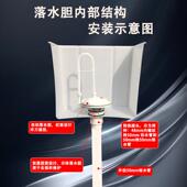 ll公厕自动冲水箱公共卫生间厕所沟槽式 大号补水洗水箱40升50升70