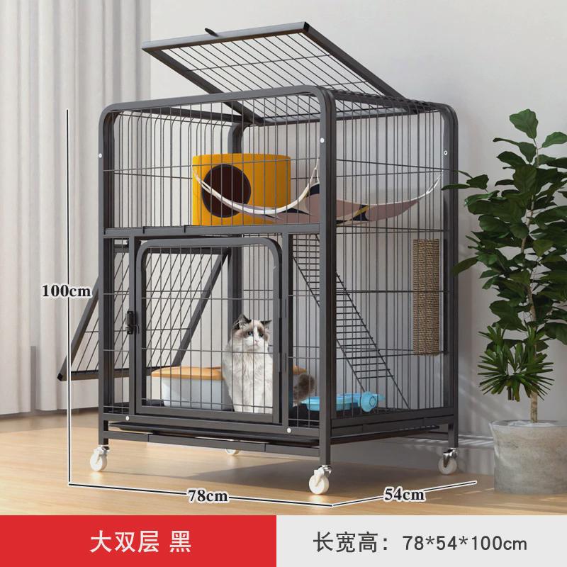 猫笼子两层家用小户型猫咪别墅室内一体占地窝砂盆不猫舍屋爆款