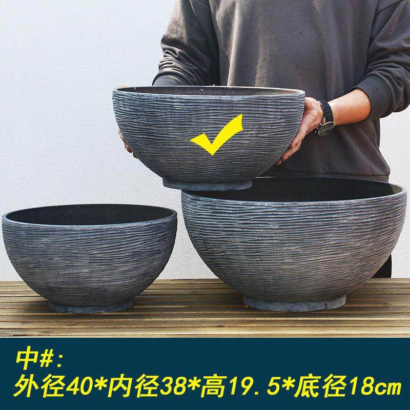 睡莲盆缸碗莲盆加厚铜钱草树脂花盆厂家直销北欧塑料一叶莲荷花缸