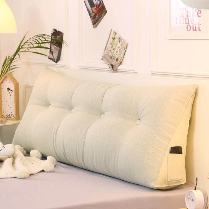棉麻沙发垫子护腰枕可拆洗长三角靠垫飘窗】大靠背【热卖抱枕靠枕