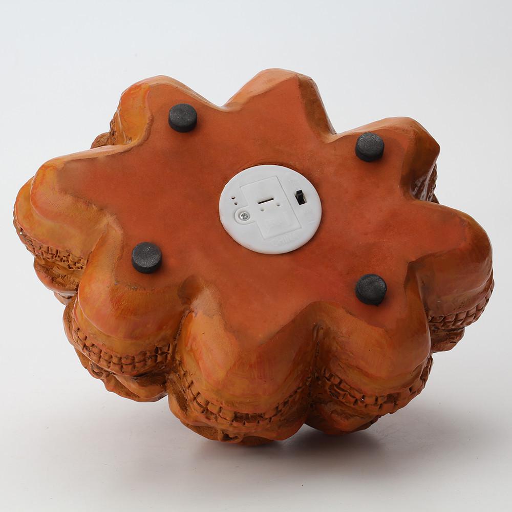 万圣节树脂led南瓜灯8面骷髅节日手提夜灯头骨氛围装饰灯桌面摆件