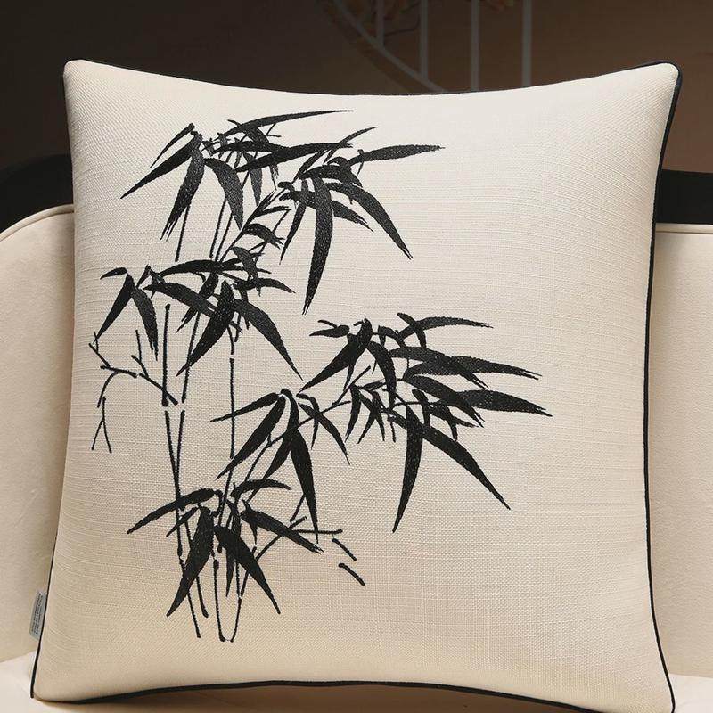 抱枕轻奢高端新中式靠枕沙发客厅靠背垫大号腰靠含芯高级感靠垫套