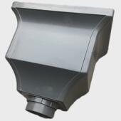 别墅铝合金方形圆形雨水斗可定制接水斗下水漏斗外墙雨水管排水