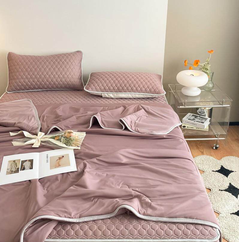 gz6m夏季乳胶凉席床笠款四件套冰丝席三件套可机洗空调席夏天家用