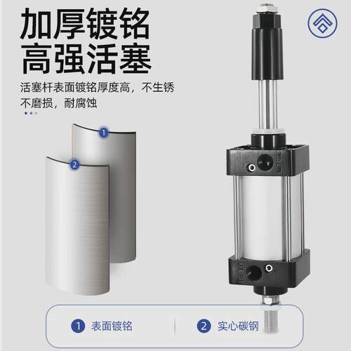 可调行程气缸SCJ32/40/50/63/80/100/125/160/200代替亚德客