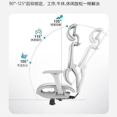 kava定制护腰透气办公椅升降电脑椅脚踏老板椅人体工学椅工程学椅