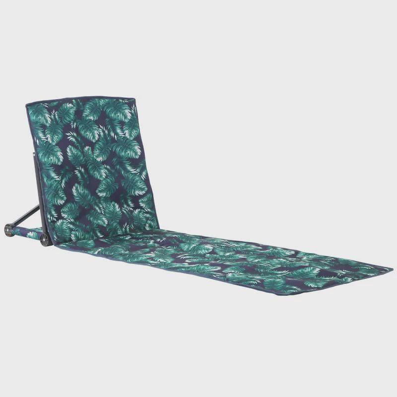 户外折叠靠背垫椅野外野餐露营室外加长便携式单人休闲沙滩躺椅