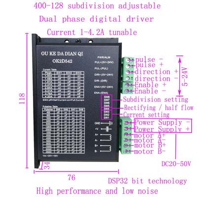 4轴nema23数控套件425oz-in57双轴电机高扭矩步进电机套件