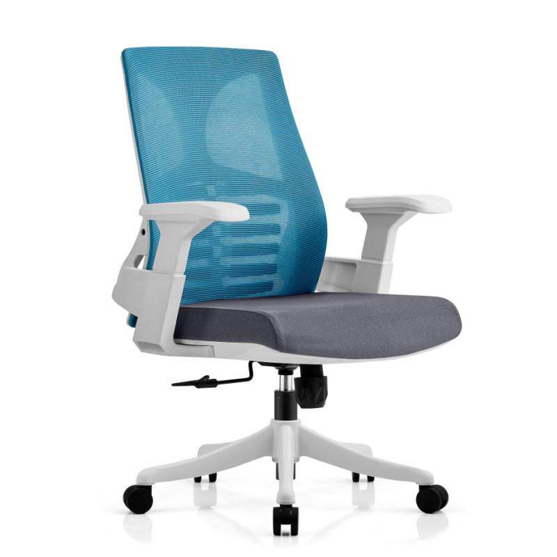 网布办公椅舒适久坐护腰经理椅商务会议椅职员电脑椅结实耐用转椅