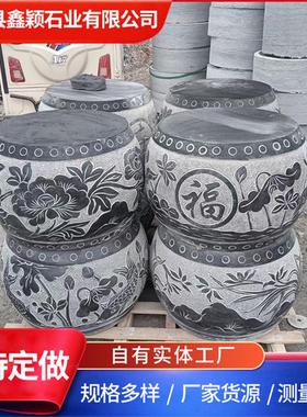 墩供应来图设计柱脚石雕刻仿古空心柱厂家石青石实心柱基石石柱墩