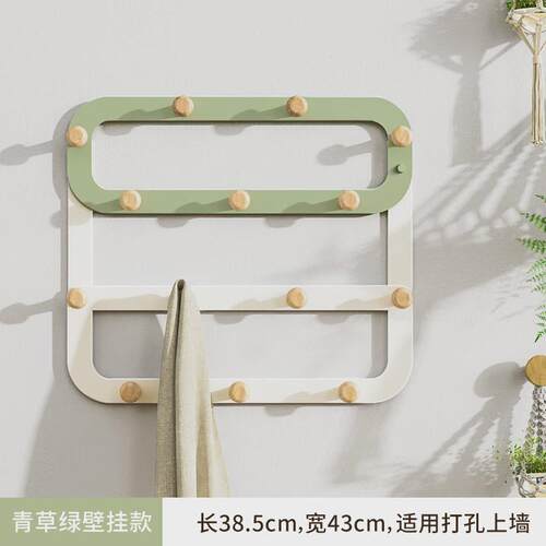 壁挂免打孔挂衣架门后挂钩墙上卧室衣服挂架高门背衣帽收纳挂衣钩