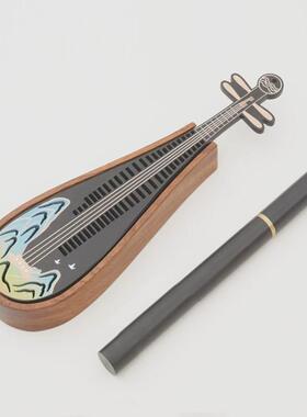 复古江山如画古筝卧香炉月琴具管香盘香套装中国风商务伴手礼品