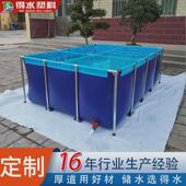 帆布池折叠式 支架水池阳台鱼池水池养鱼池可移动帆布水池 组装