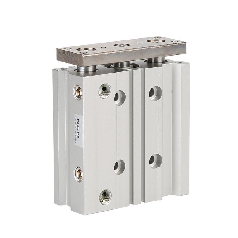 smc型三杆导杆三轴气缸mgpm25-10z薄型新带导杆气缸mgpm20-40z