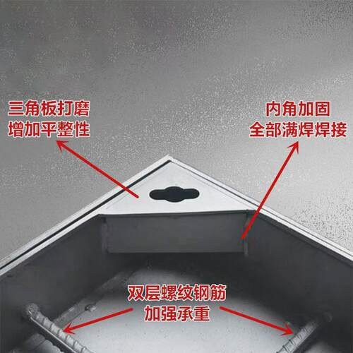 201/304不锈钢井盖不锈钢井盖形雨水格栅水沟盖板隐形水篦子方圆