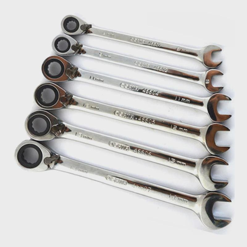 世达五金工具8件双向修理快修车组套套筒扳手汽修扳组合套装09041