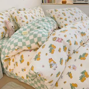 2024新款系列13070四件套三件套可爱萌宠全棉学生家用床品套件