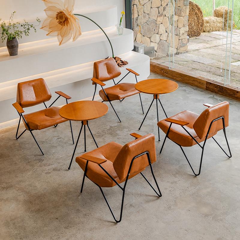 99ch铁艺咖啡厅甜品奶茶店清单人书店沙发接待吧简约休闲桌椅