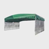 遮阳棚停车蓬户外移动篮球场大型推拉雨棚仓库电动伸缩式 活动雨棚